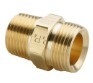 76RB-3/4-6 BRASS AIR BRAKE ADAPTER HOSE ENDS FITTING, 3/4&quot;-20 STRAIGHT THREAD X 3/8&quot; MALE THREAD